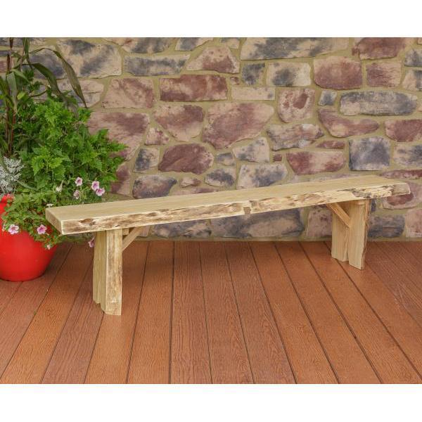 A & L Furniture Blue Mountain Wildwood Bench - Image 10