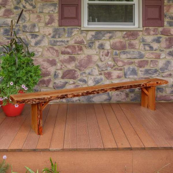A & L Furniture Blue Mountain Wildwood Bench - Image 11