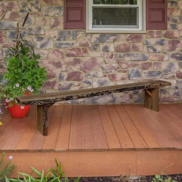 A & L Furniture Blue Mountain Wildwood Bench - Image 12