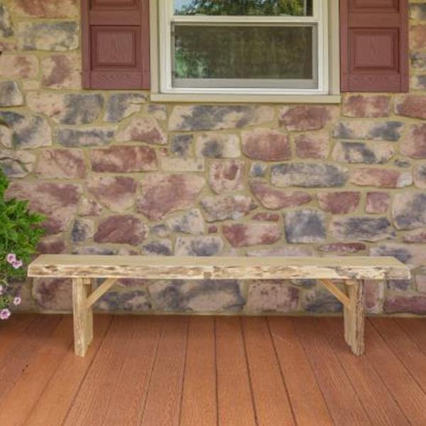 A & L Furniture Blue Mountain Wildwood Bench - Image 14