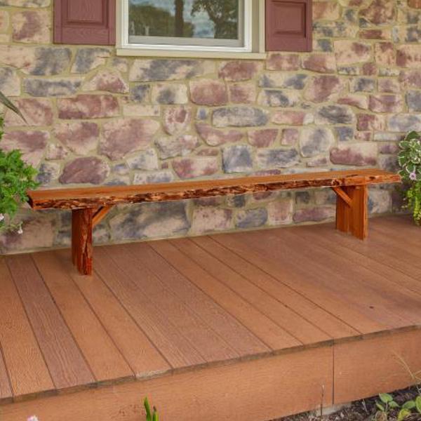 A & L Furniture Blue Mountain Wildwood Bench - Image 15