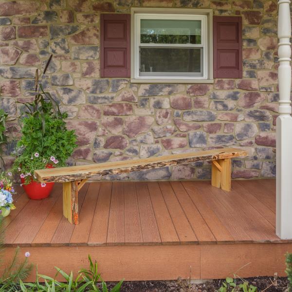 A & L Furniture Blue Mountain Wildwood Bench - Image 17