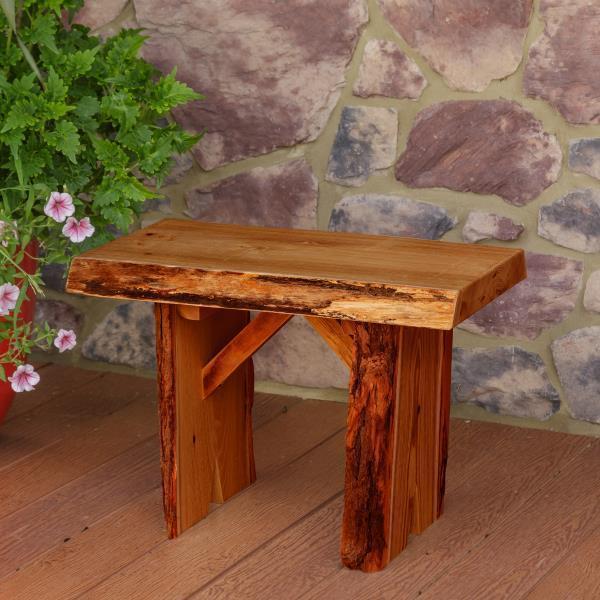 A & L Furniture Blue Mountain Wildwood Bench - Image 2