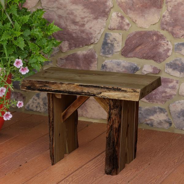A & L Furniture Blue Mountain Wildwood Bench - Image 3