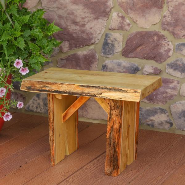 A & L Furniture Blue Mountain Wildwood Bench - Image 4