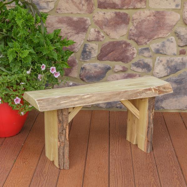 A & L Furniture Blue Mountain Wildwood Bench - Image 5