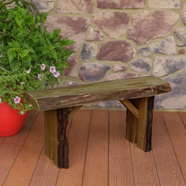 A & L Furniture Blue Mountain Wildwood Bench - Image 6