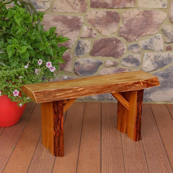 A & L Furniture Blue Mountain Wildwood Bench - Image 7