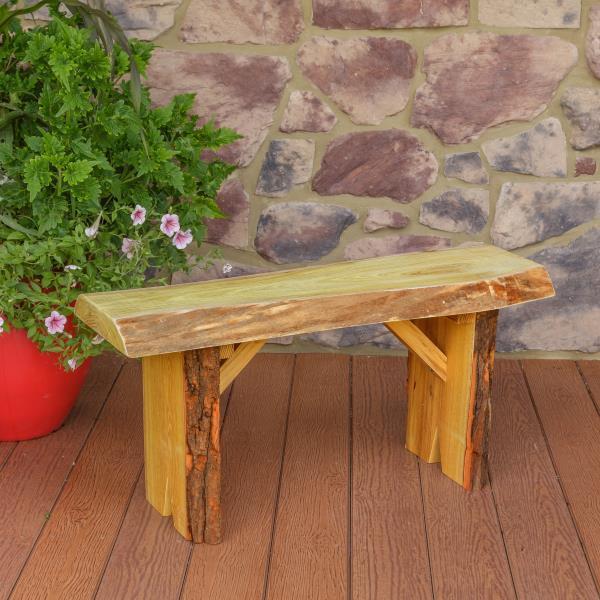 A & L Furniture Blue Mountain Wildwood Bench - Image 8