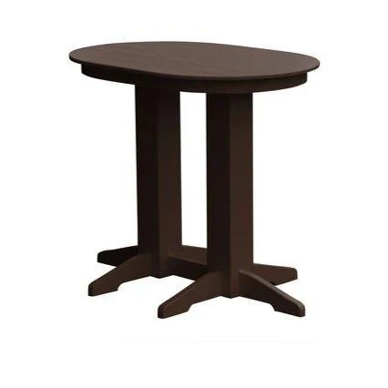 A & L Furniture Oval Bar Table- Specify for FREE 2" Umbrella Hole - Image 11