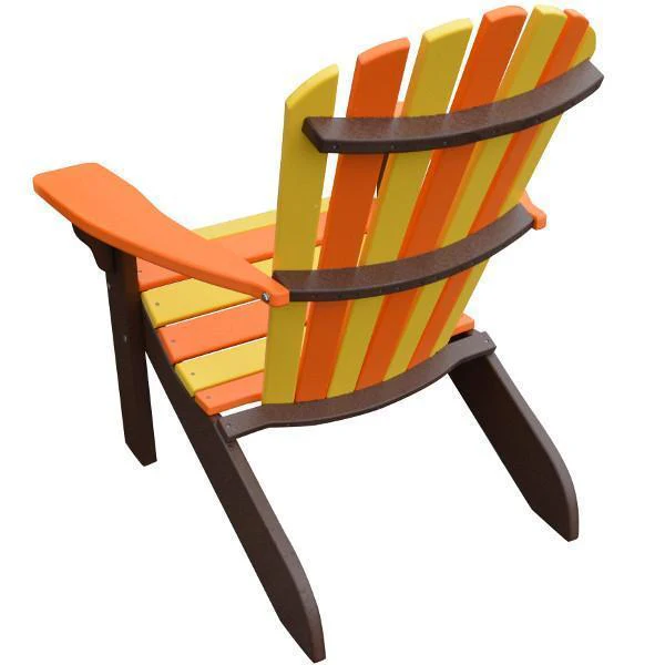 A & L Furniture Poly Fanback Adirondack Chair- Seasonal Color Combos - Image 2