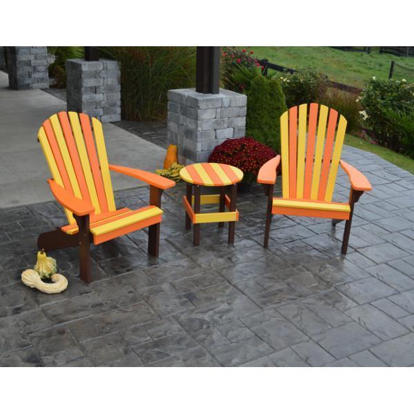 A & L Furniture Poly Fanback Adirondack Chair- Seasonal Color Combos - Image 3