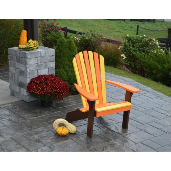 A & L Furniture Poly Fanback Adirondack Chair- Seasonal Color Combos - Image 4