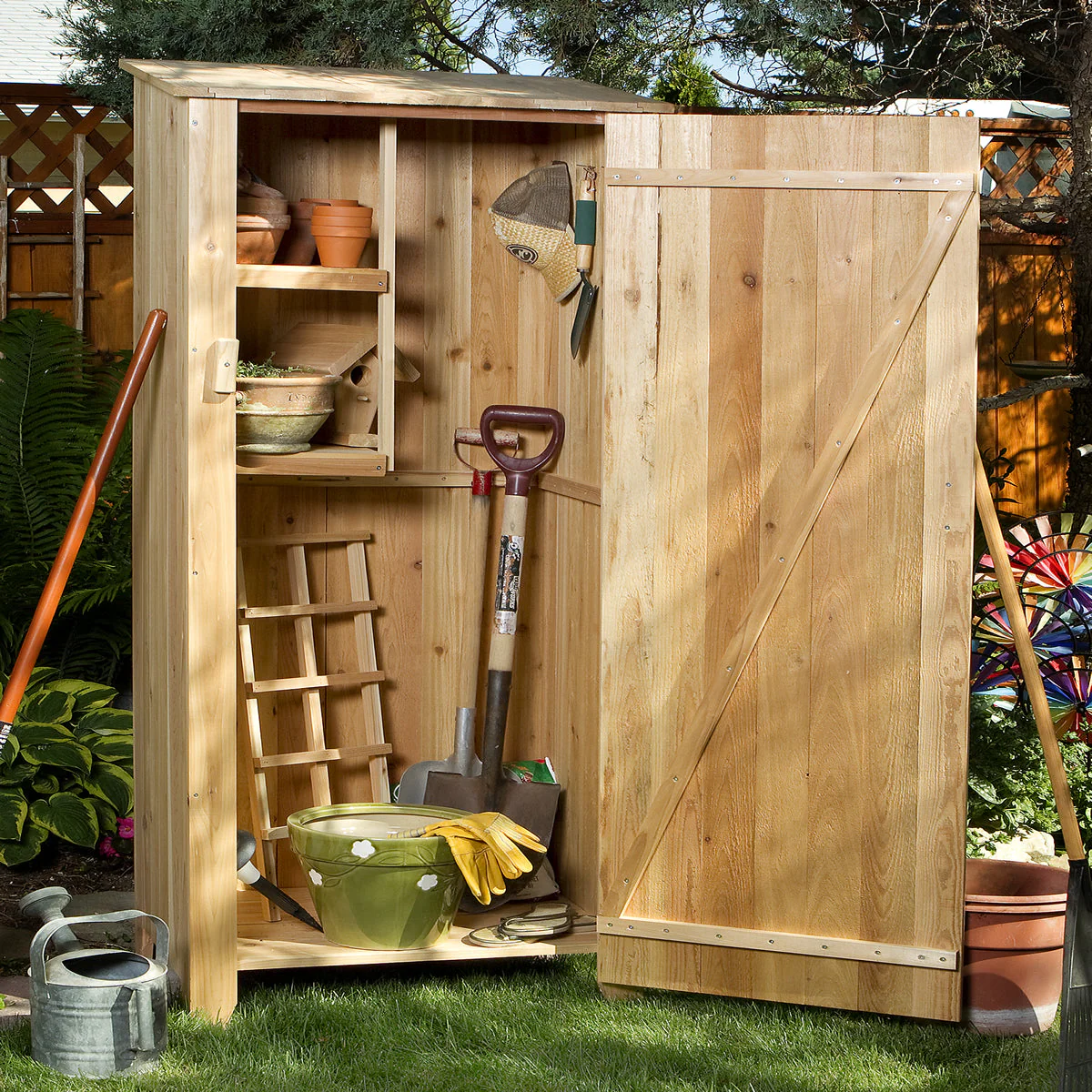 All Things Cedar 34w x 23d x 73h Garden Hutch GH30
