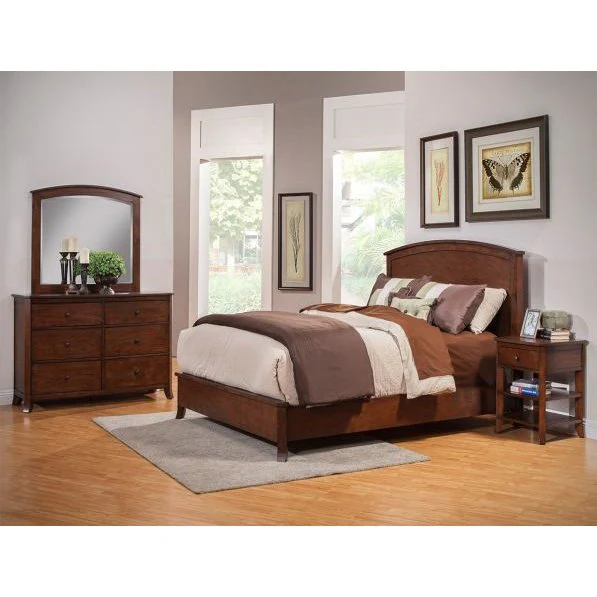 Alpine Furniture Baker 6 Drawer Dresser, Mahogany 977-03 - Image 4