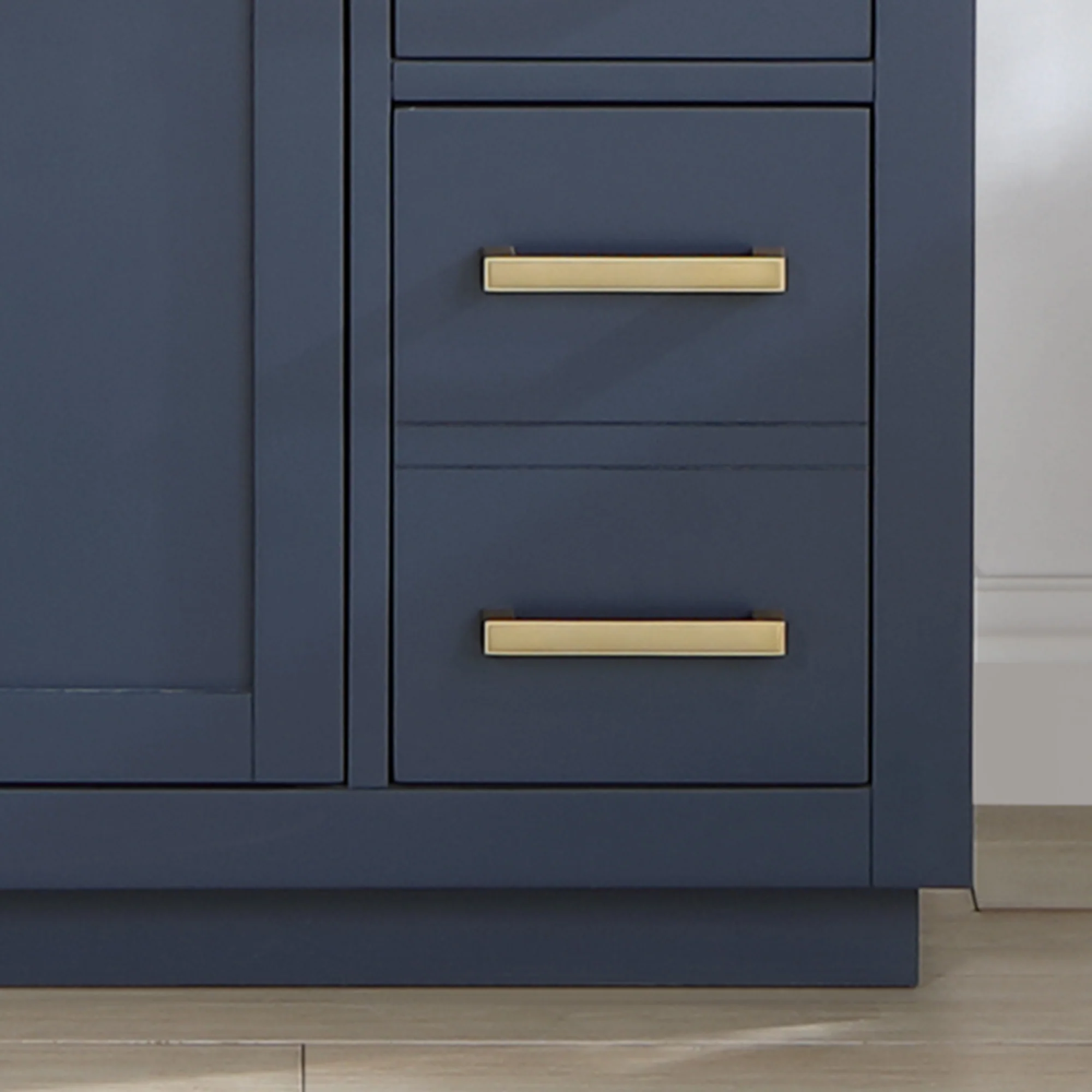 Altair Design Gavino 36" Single Bathroom Vanity in Royal Blue with Grain White Composite Stone Countertop - Image 4
