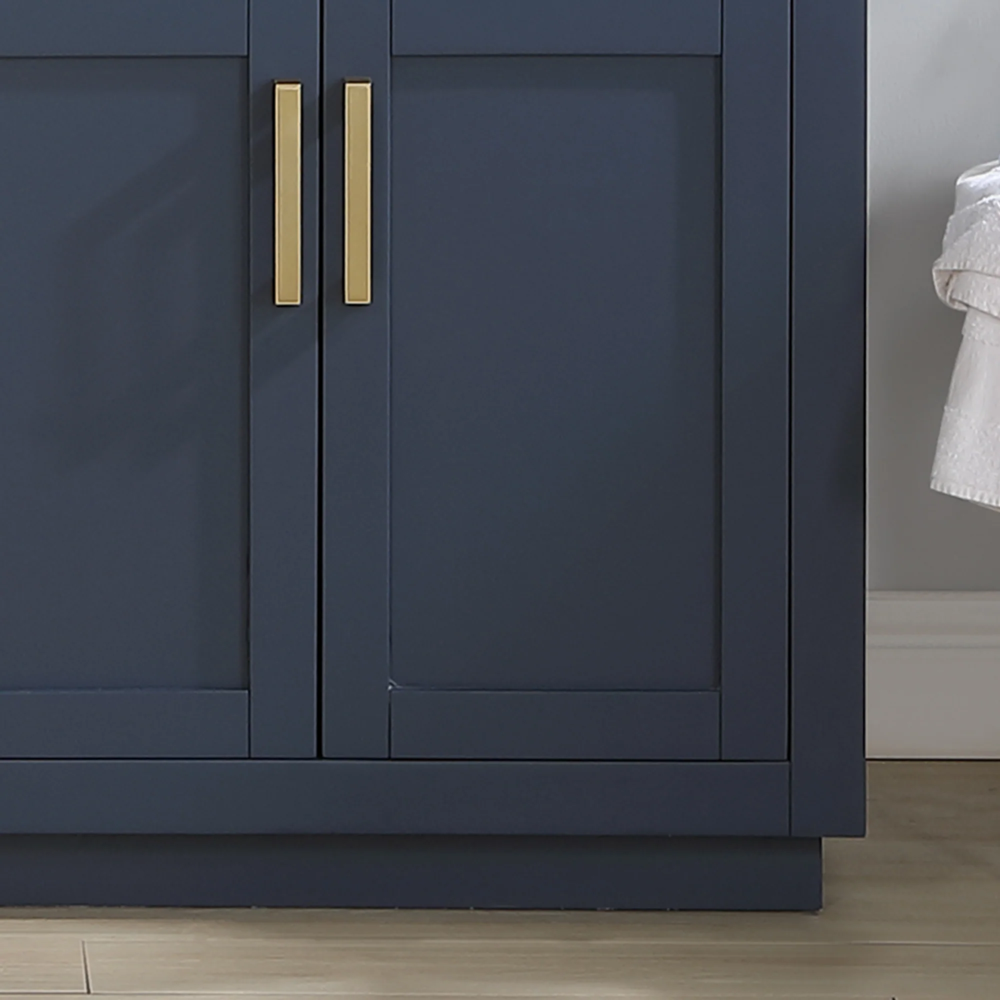 Altair Design Gavino 72" Double Bathroom Vanity in Royal Blue with Grain White Composite Stone Countertop - Image 4