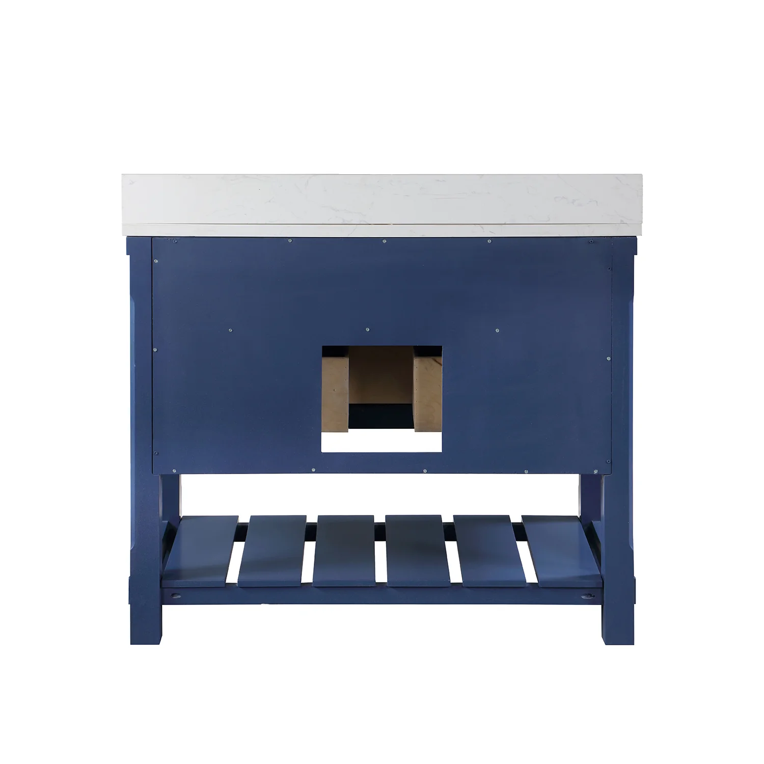 Altair Design Georgia 42" Single Bathroom Vanity Set in Jewelry Blue and Aosta White Composite Stone Top with White Farmhouse Basin - Image 20