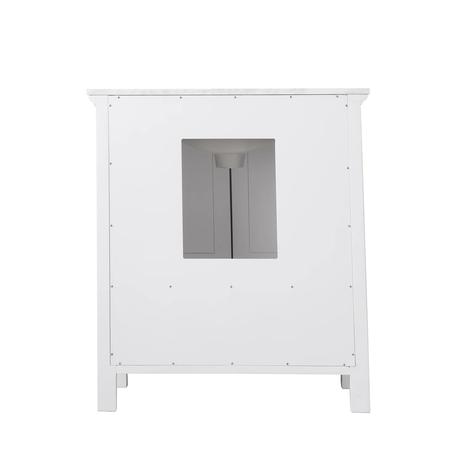 Altair Design Isla 30" Single Bathroom Vanity Set in White and Carrara White Marble Countertop - Image 17
