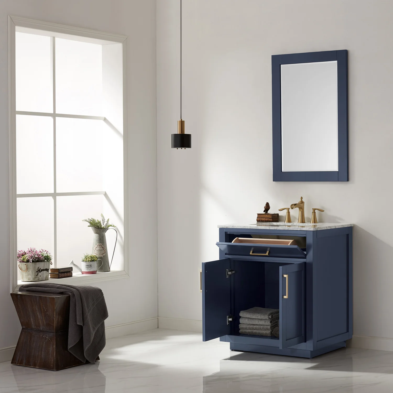 Altair Design Ivy 30" Single Bathroom Vanity Cabinet Only in Royal Blue 31030-CAB-RB - Image 3