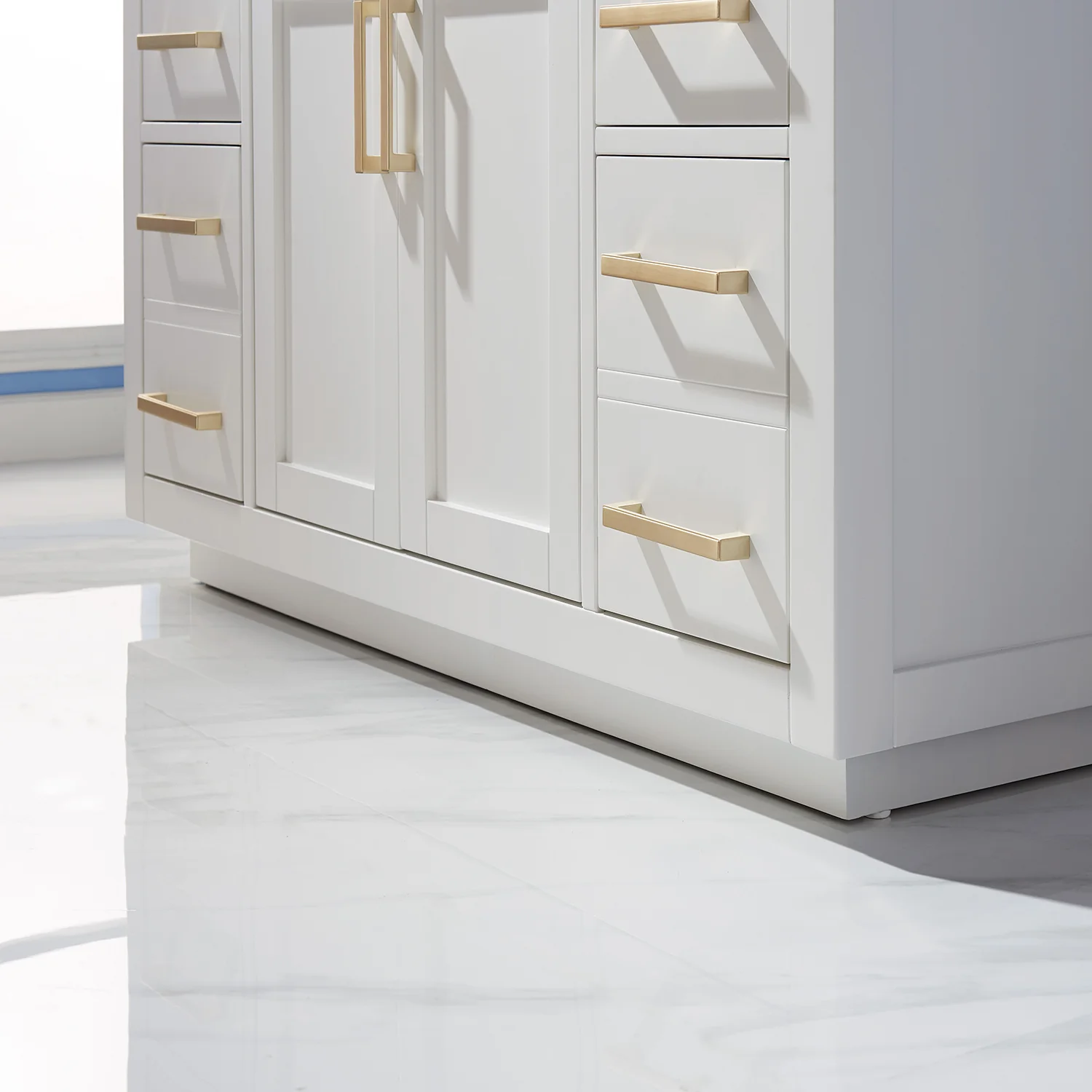 Altair Design Ivy 48" Single Bathroom Vanity Set in White and Carrara White Marble Countertop - Image 10