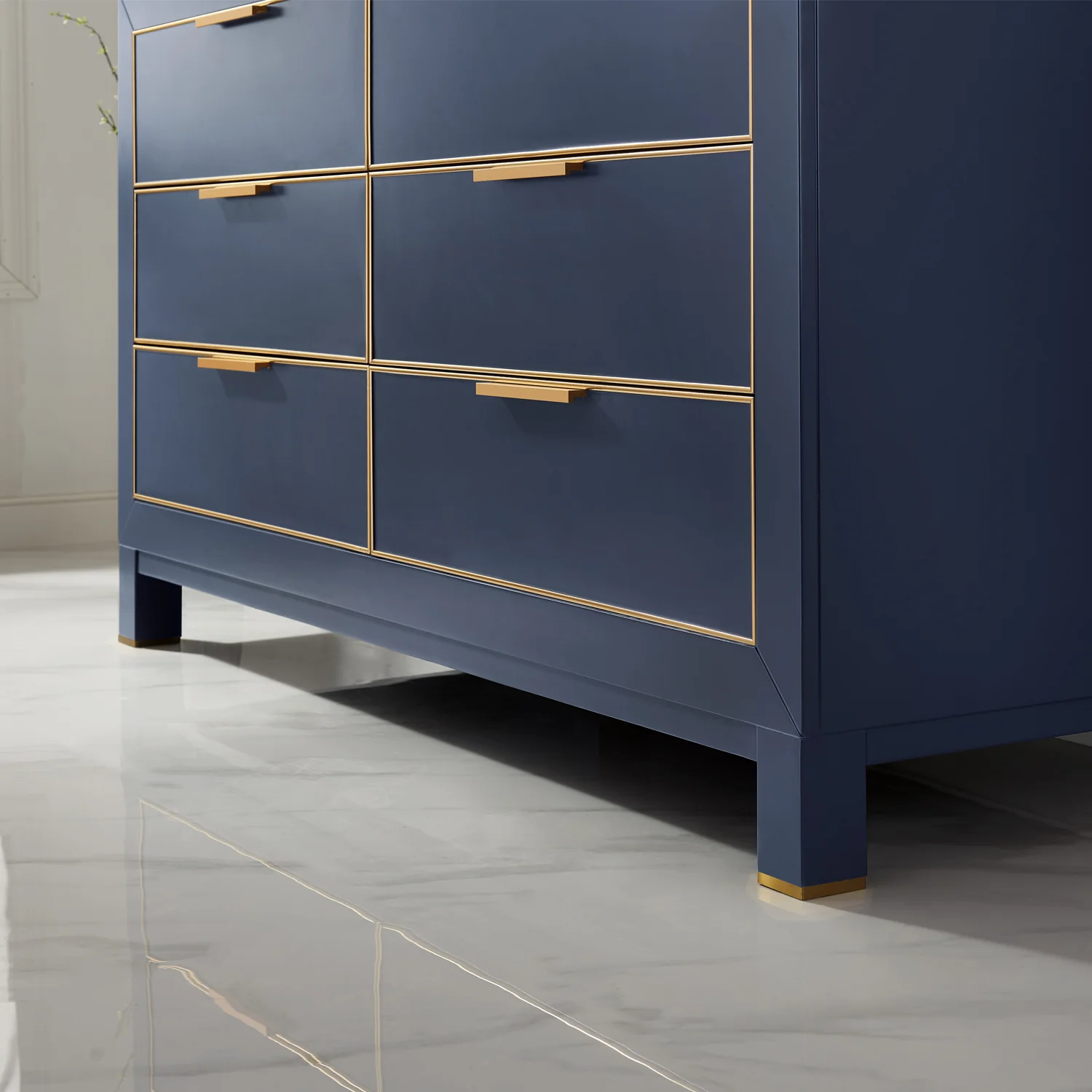 Altair Design Jackson 60" Double Bathroom Vanity Set in Royal Blue and Aosta White Composite Stone Countertop - Image 4