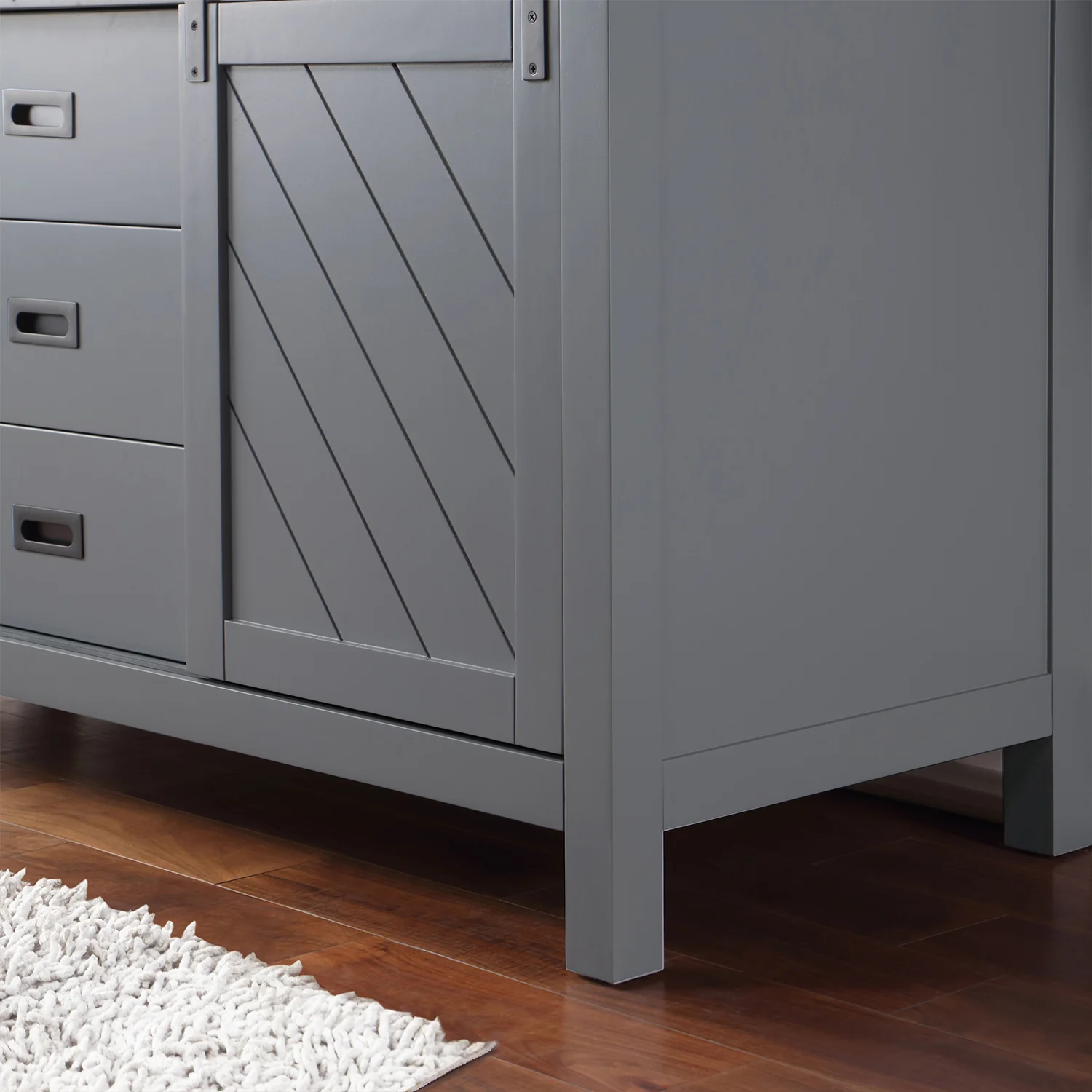 Altair Design Kinsley 60" Single Bathroom Vanity Set in Gray and Aosta White Composite Stone Countertop - Image 14