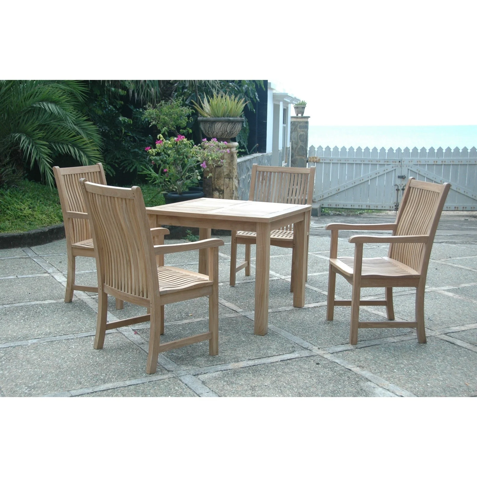 Anderson Teak Bahama Chicago 5-pieces Bistro Set Set-11 - Image 3