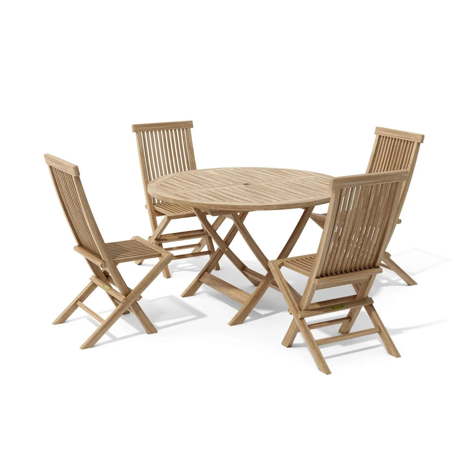 Anderson Teak Classic Bahama 5-Pieces Folding Dining Set Set-107 - Image 5
