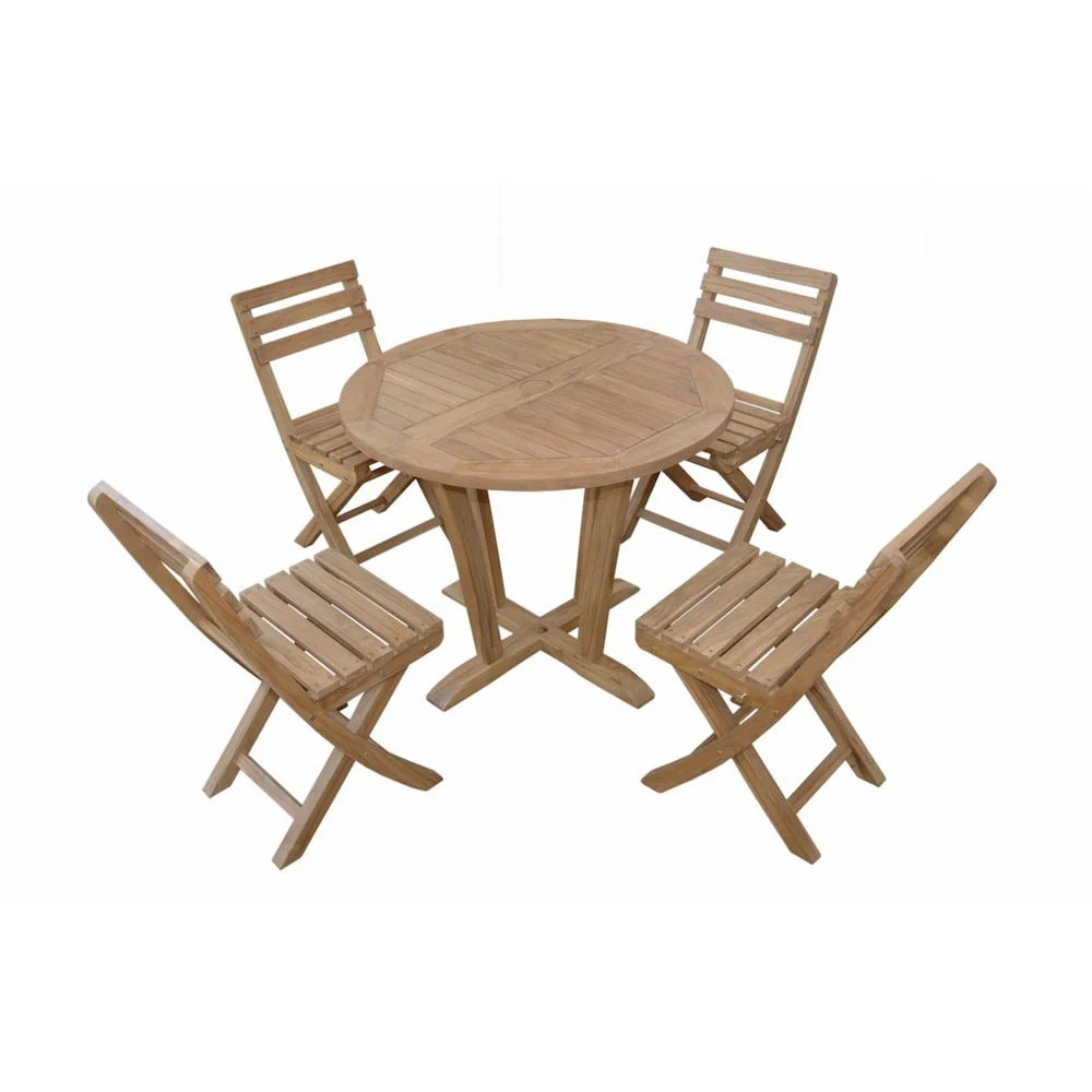 Anderson Teak Descanso Alabama 5-Pieces Bistro Set SET-227 - Image 3