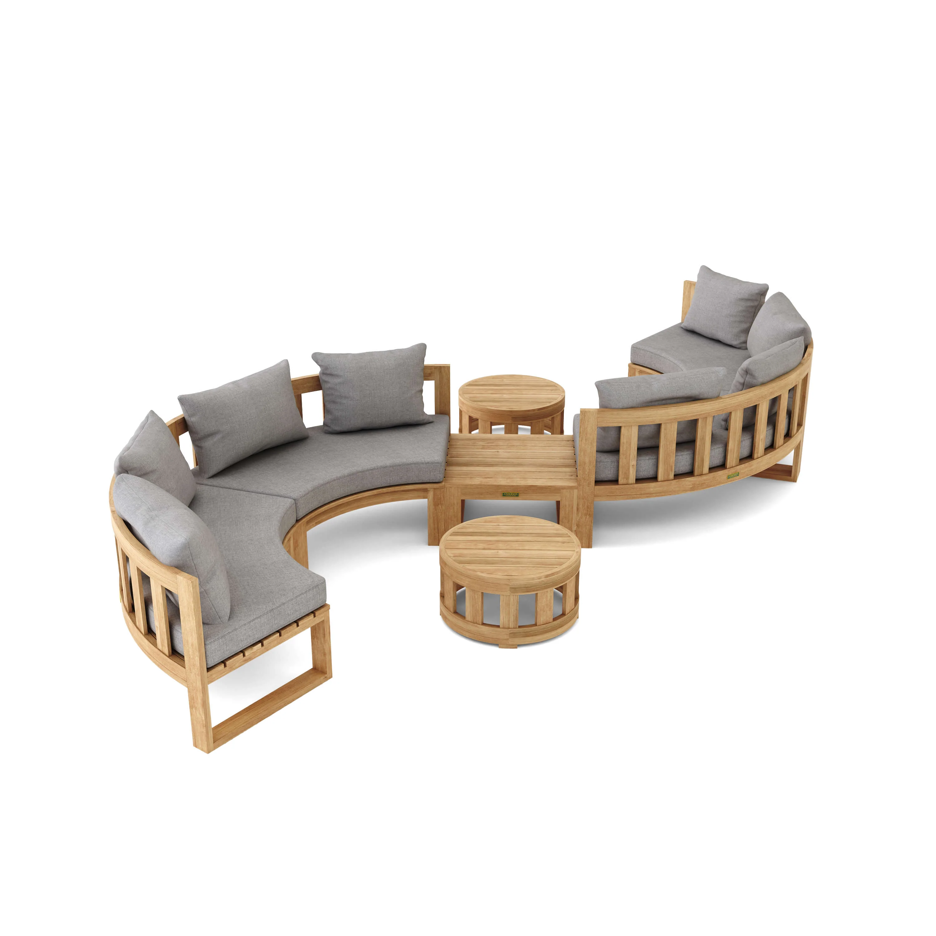 Anderson Teak SET-813 Circular Modular Deep Seating Set SET-813 - Image 2