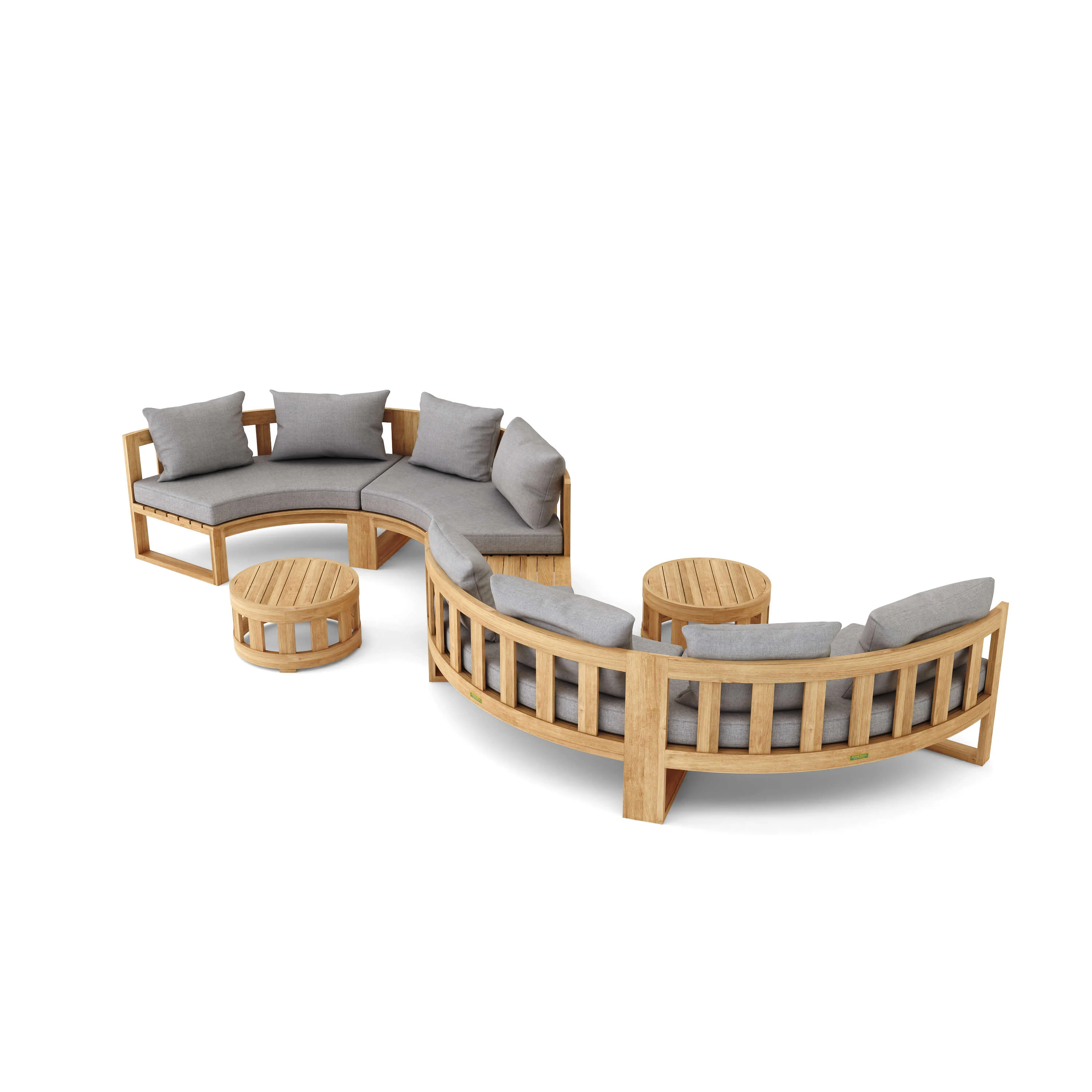 Anderson Teak SET-813 Circular Modular Deep Seating Set SET-813 - Image 3