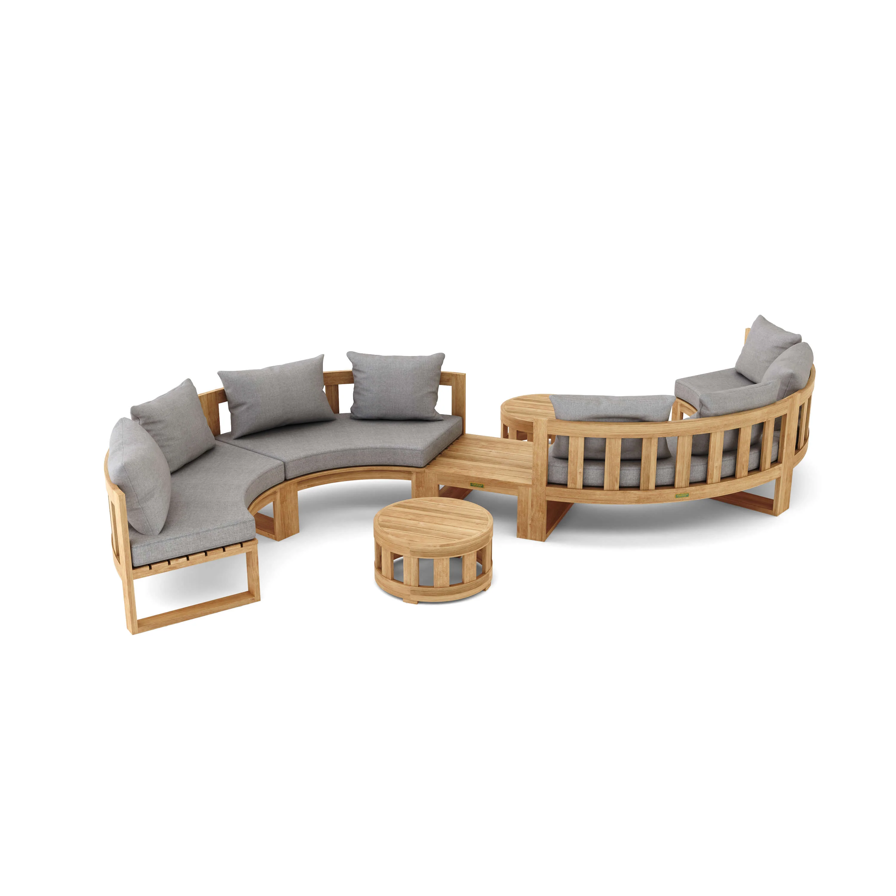 Anderson Teak SET-813 Circular Modular Deep Seating Set SET-813 - Image 4