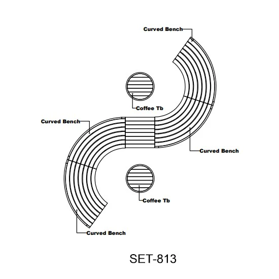 Anderson Teak SET-813 Circular Modular Deep Seating Set SET-813 - Image 5