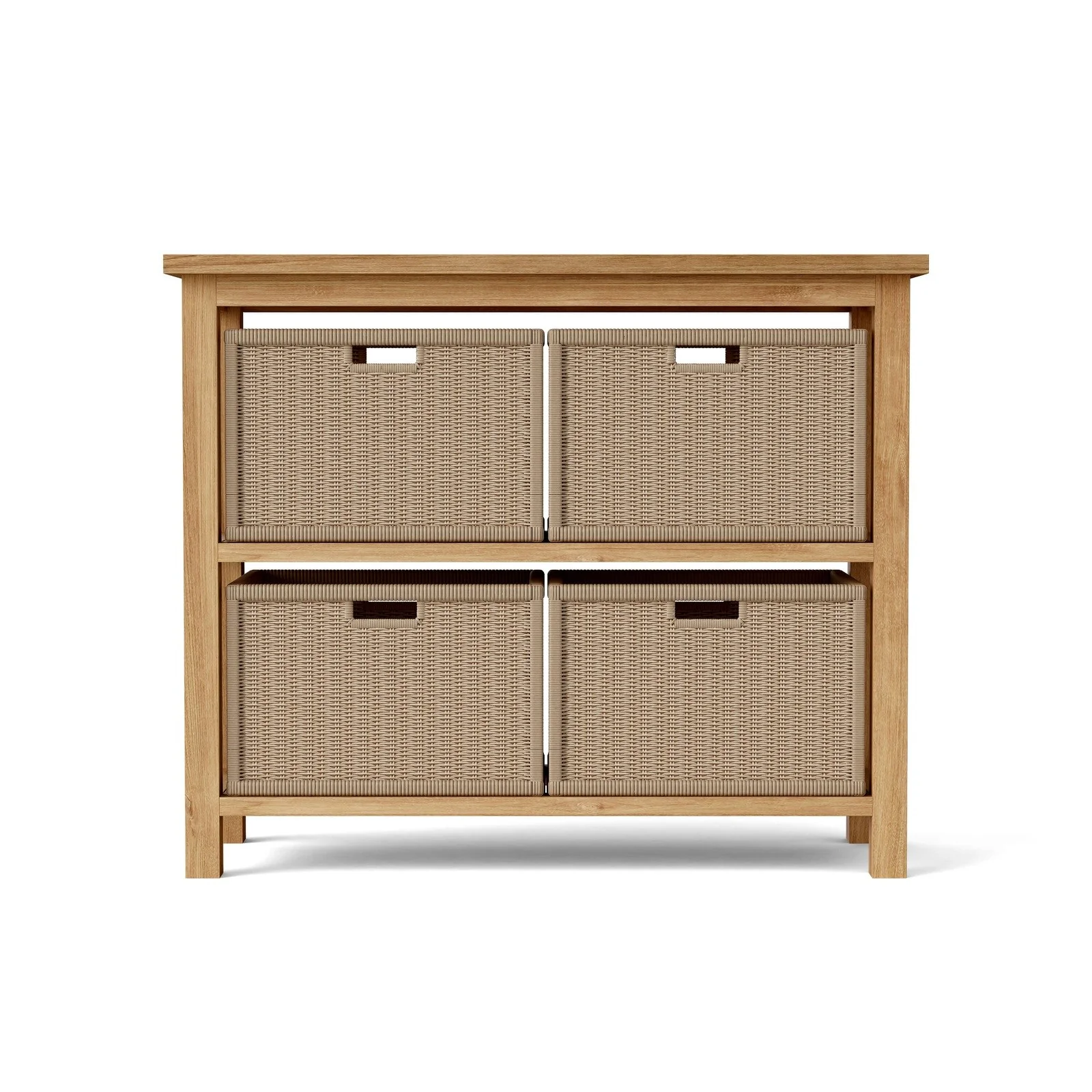 Anderson Teak Towel Console w/ 2 Shelves Table SPA-4720 - Image 5