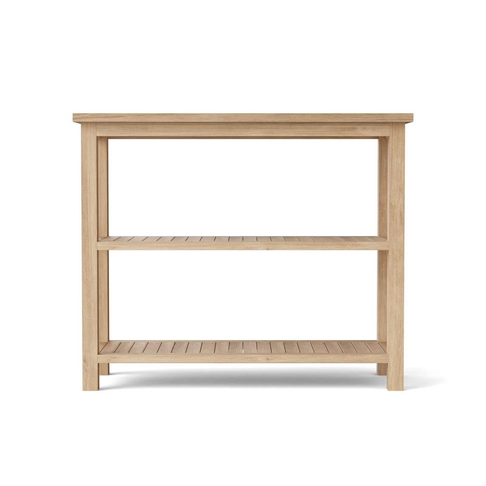 Anderson Teak Towel Console w/ 2 Shelves Table SPA-4720 - Image 8