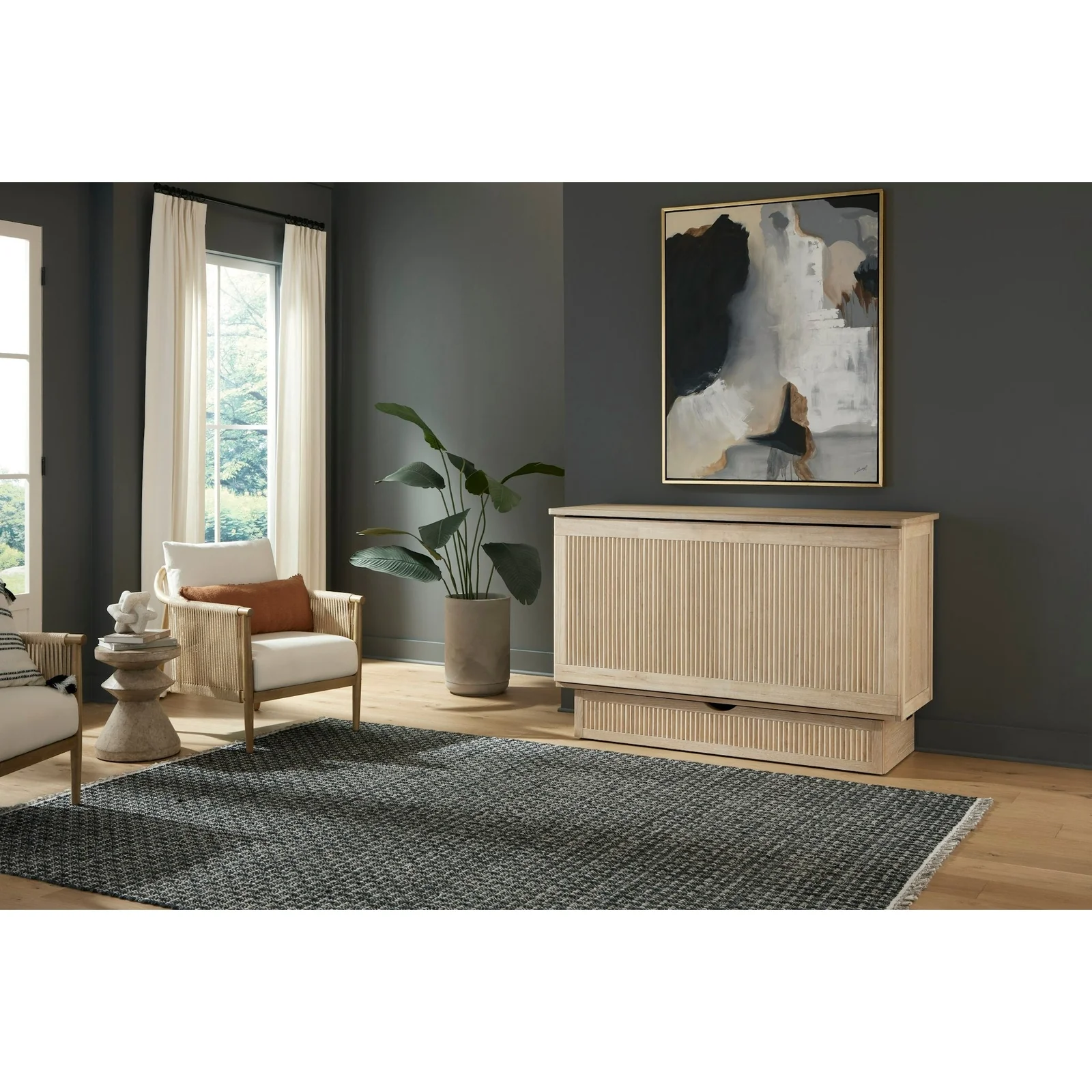 Arason Creden-ZzZ Key West Queen Size Chest Murphy Cabinet Bed - Image 5