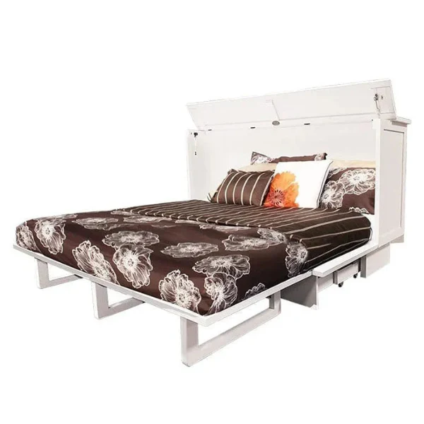 Arason Creden-ZzZ Madrid Full/Queen Chest Murphy Cabinet Bed In Brushed White - Image 5