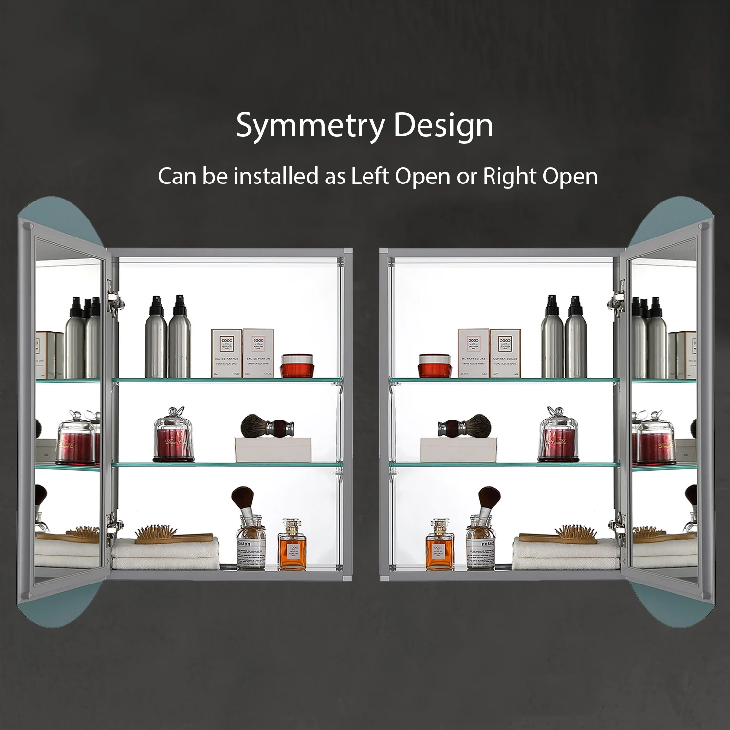 Blossom Aluminum Medicine Cabinet with Mirror – MC8 2031 - Image 3