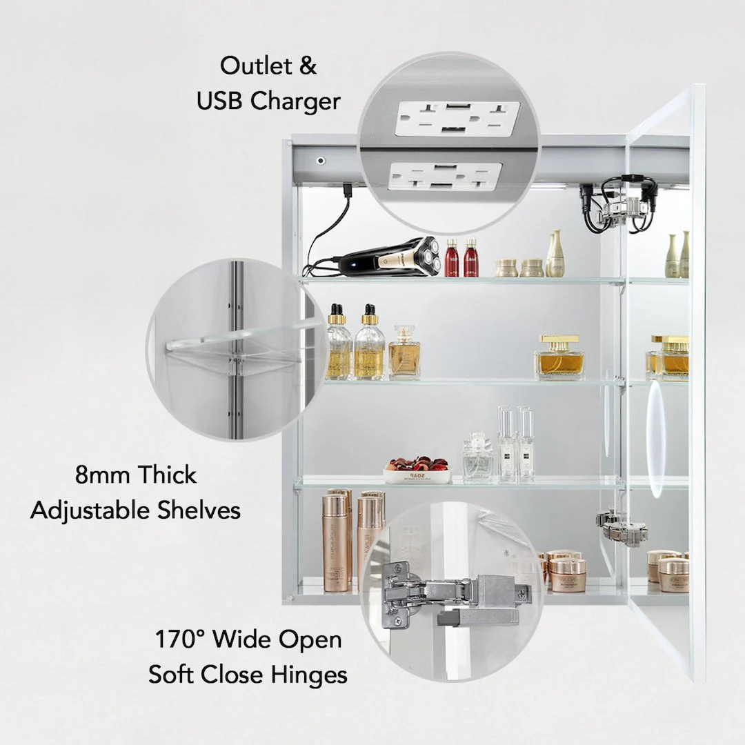 Blossom Asta – 20 Inches LED Medicine Cabinet - Image 6