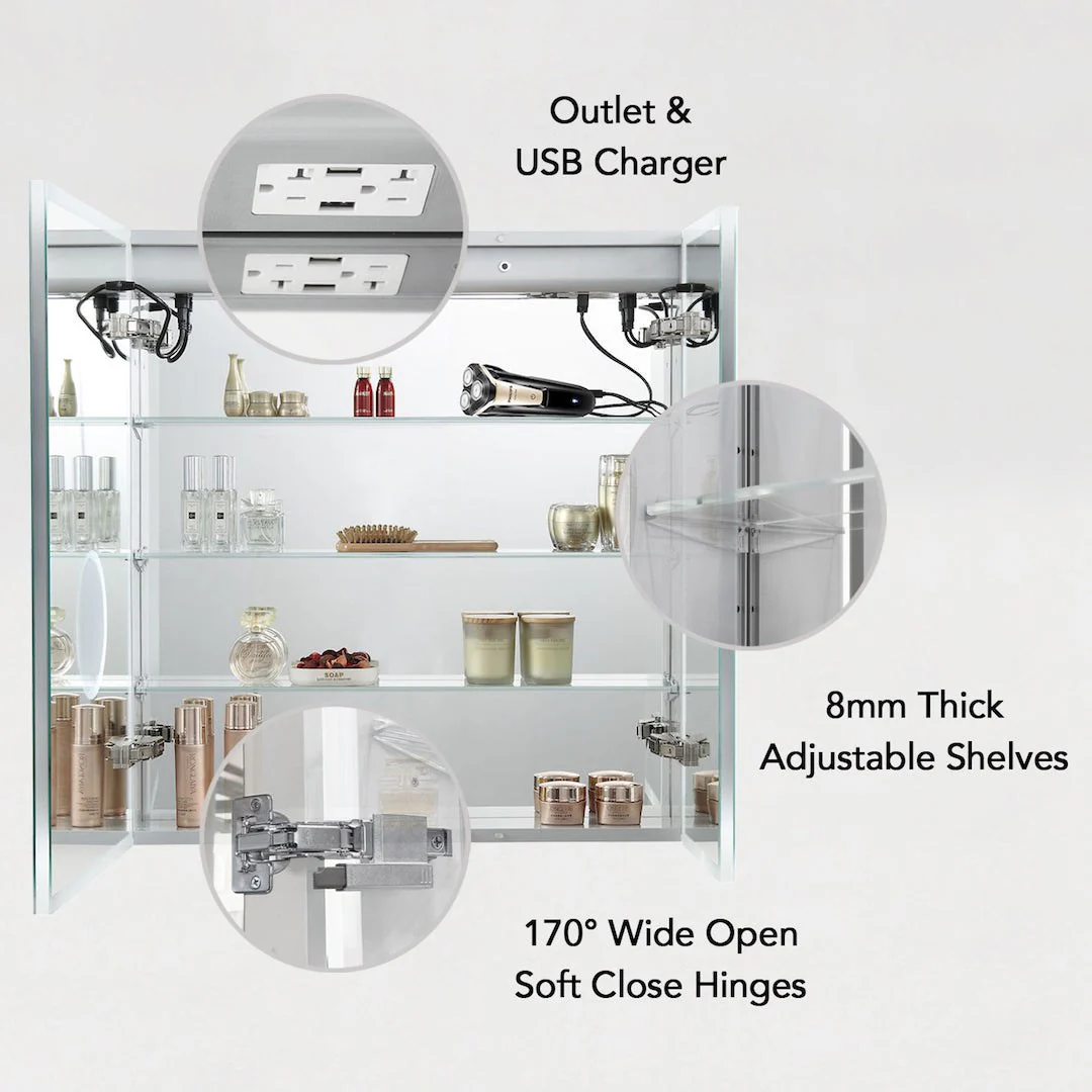 Blossom Asta – 30 Inches LED Medicine Cabinet - Image 4