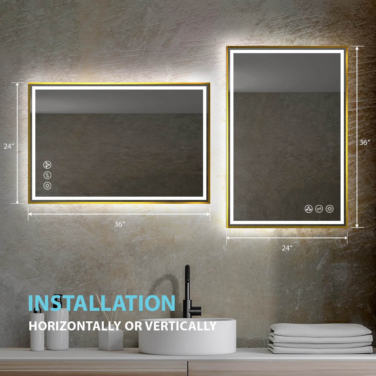Blossom Stellar 24 Inch LED Mirror - Image 18