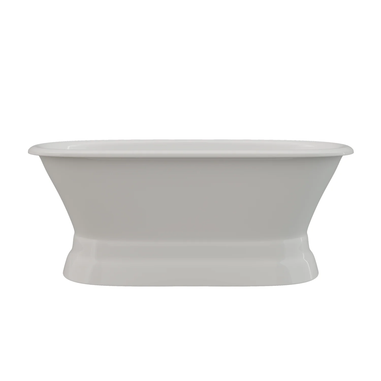 Cambridge Plumbing Cast Iron Double Ended Pedestal Tub 60" X 30"