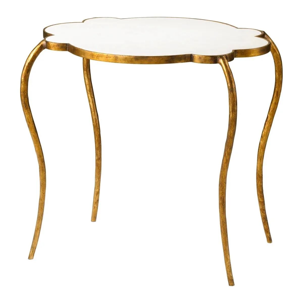 Cyan Design Flora Side Table | Gold & White 03039