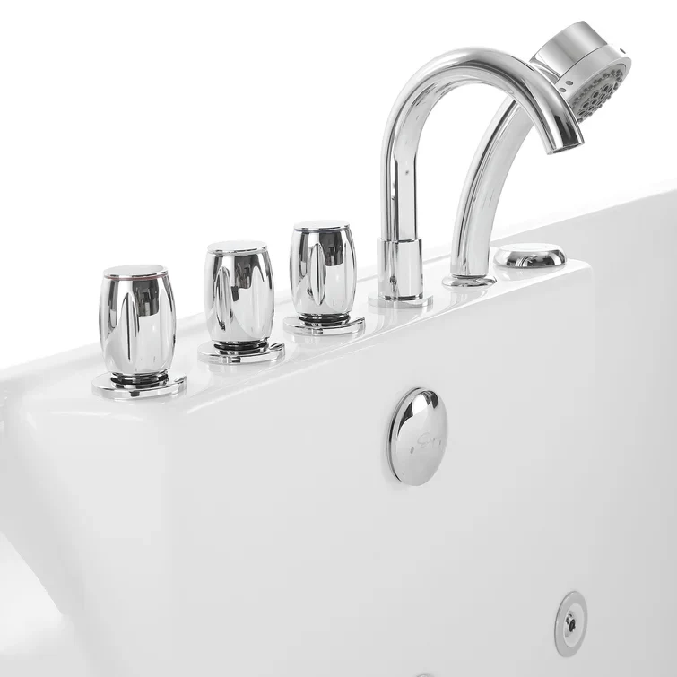 Empava 59 inch Whirlpool Freestanding Acrylic Bathtub - EMPV-59AIS15 - Image 2