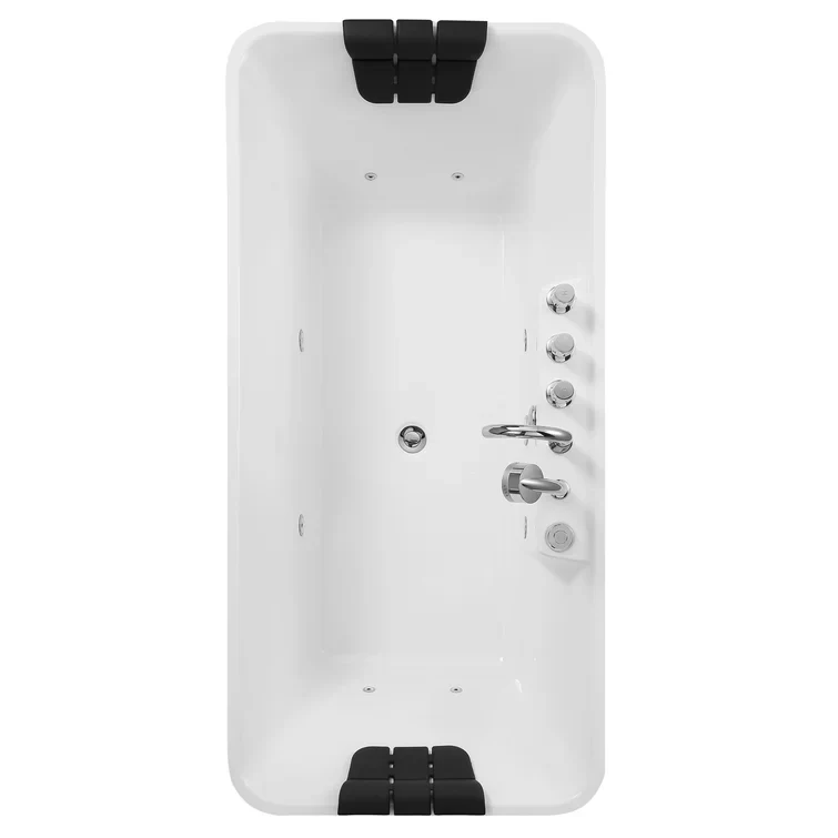Empava 59 inch Whirlpool Freestanding Acrylic Bathtub - EMPV-59AIS15 - Image 3