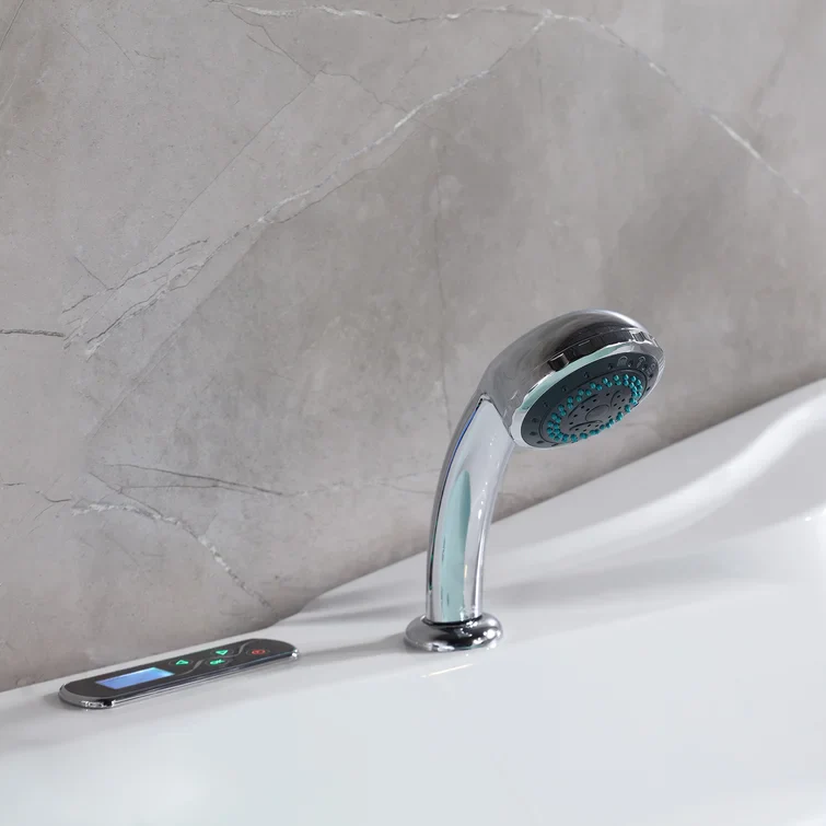 Empava 59 inch Whirlpool LED Corner Bathtub - EMPV-59JT319LED - Image 4