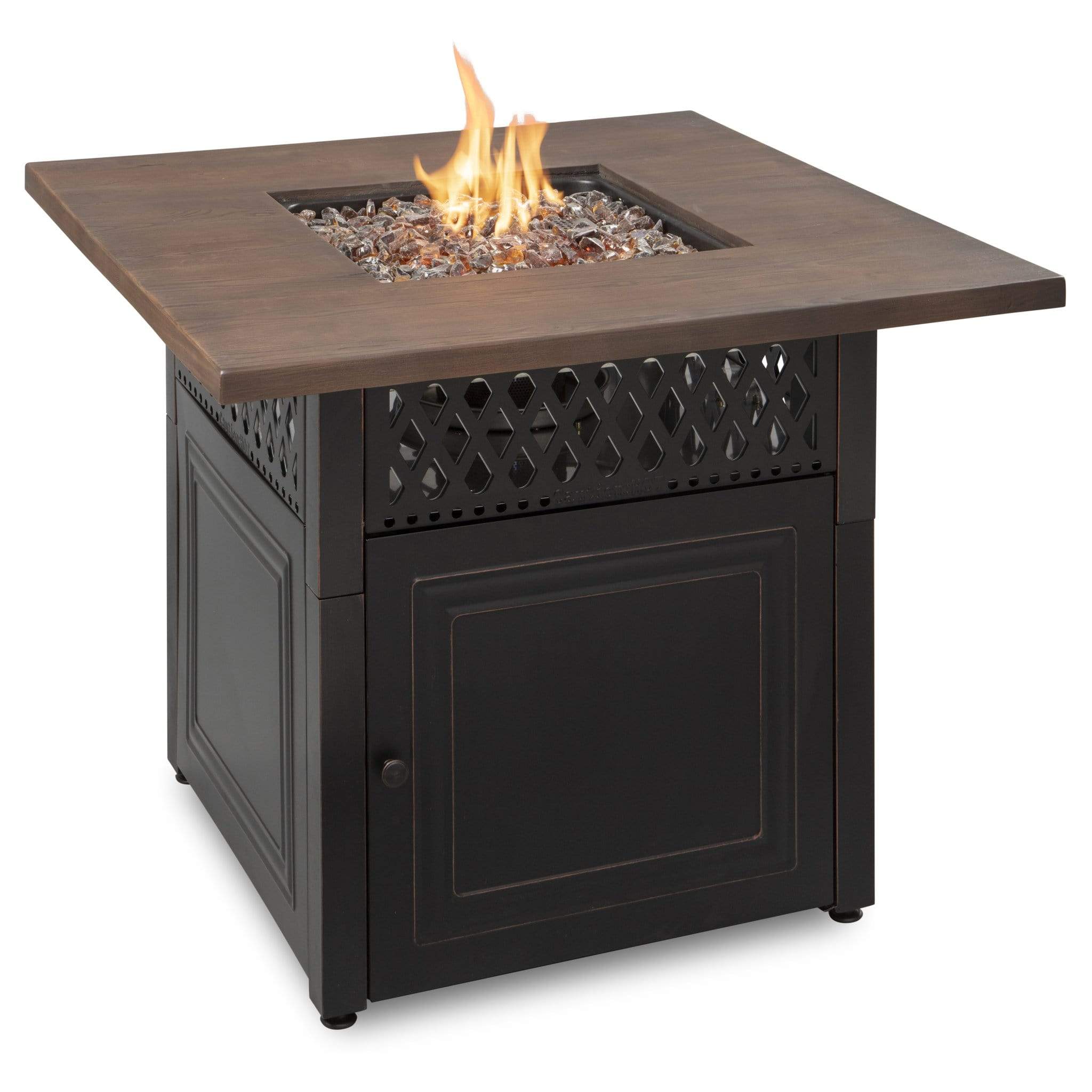 Endless Summer The Donovan, Dual Heat LP Gas Outdoor Fire Pit/Patio Heater with Wood Look Resin Mantel GAD19102ES - Image 2