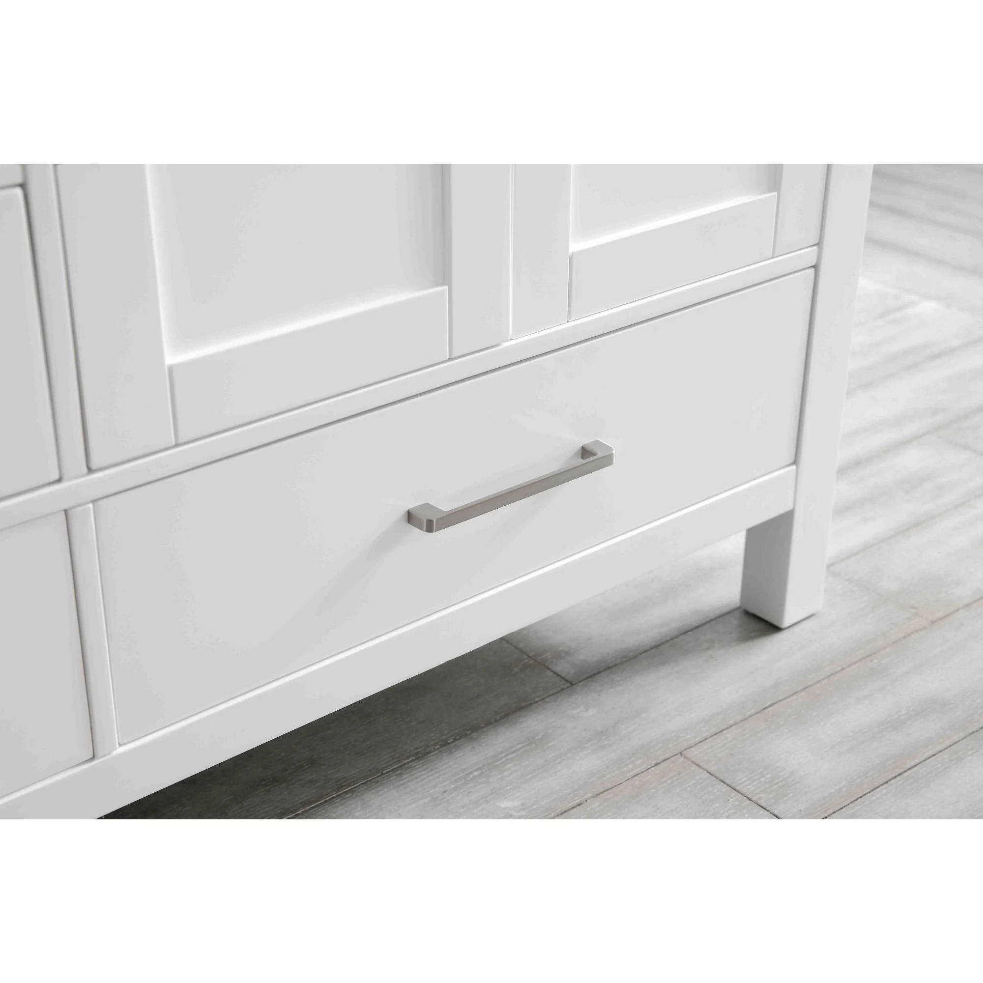 Eviva Aberdeen 78" Transitional White Bathroom Vanity with White Carrera Countertop - Image 5