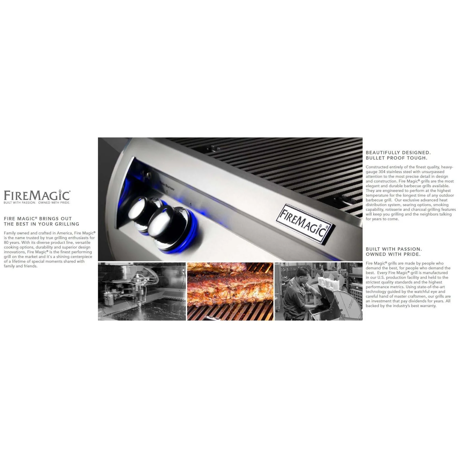 Fire Magic H790i Echelon Black Diamond 36-Inch Built-In Gas Grill - Image 4